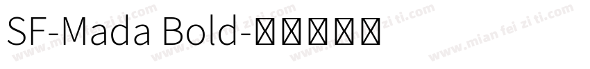SF-Mada Bold字体转换